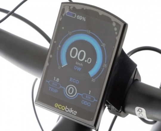 wyświetlacz w rowerze elektrycznym ecobike lx300.webp